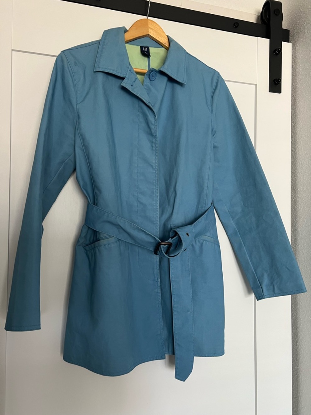 GAP Sky-Blue Trench Coat with Belt